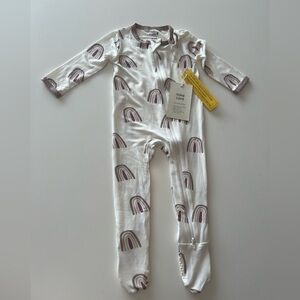 COPY - Kyte zippered footie in sunset rainbow